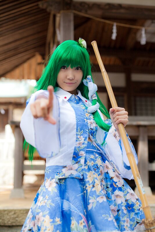 Person in Green Wig — Playful, Afternoon, Photograph