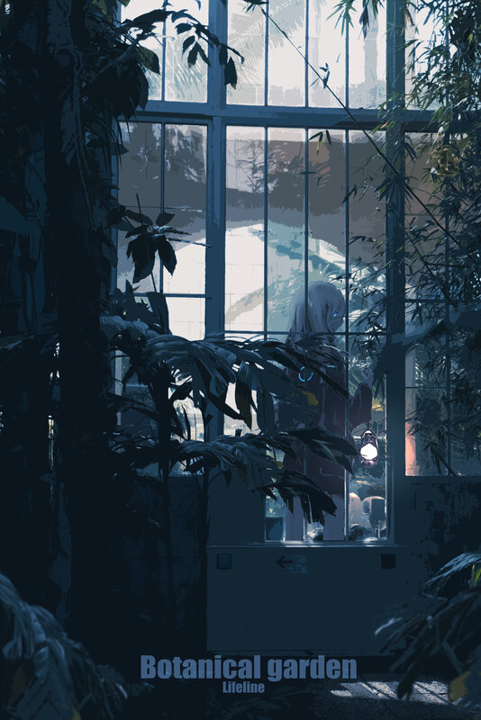 Person in Greenhouse