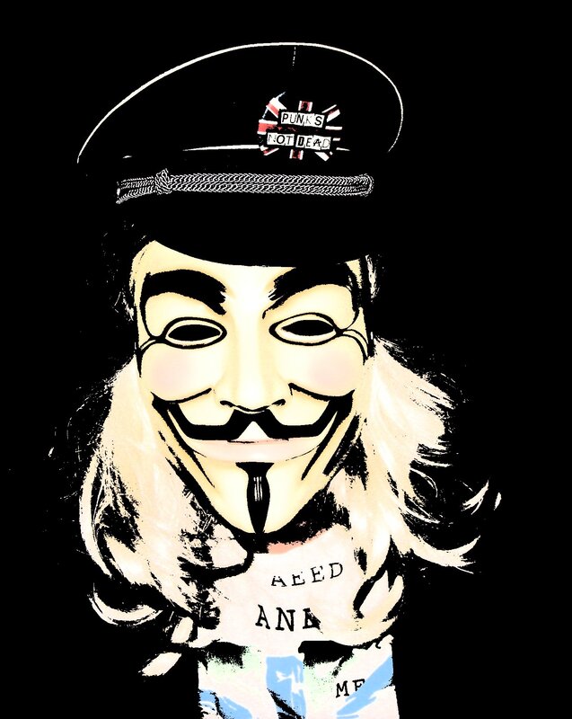 person in guy fawkes mask