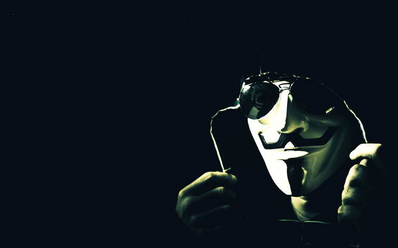 person in guy fawkes mask