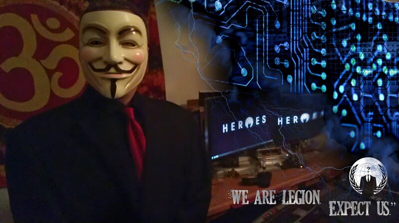 person in guy fawkes mask