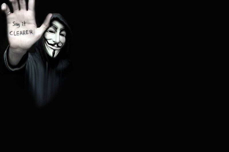 person in guy fawkes mask