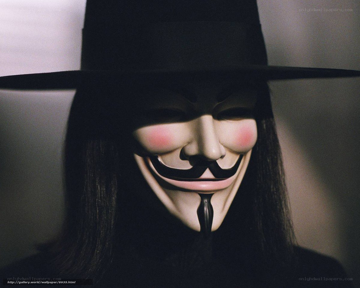 person in guy fawkes mask