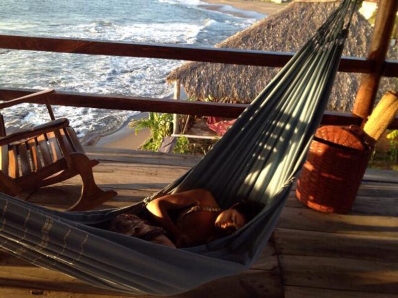 Person in Hammock — Blue, Relaxed