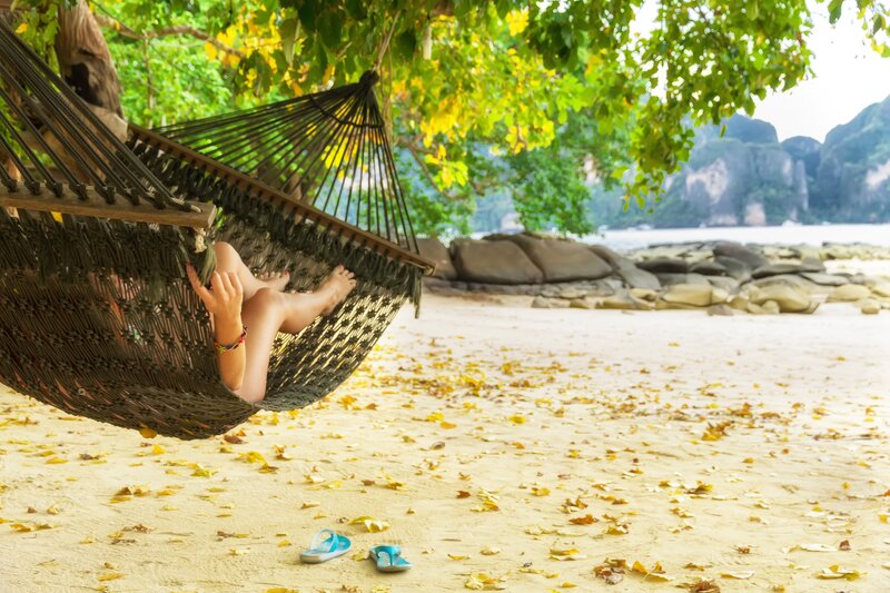 Person in Hammock — Green