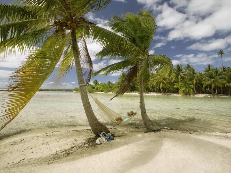 Person in Hammock — White