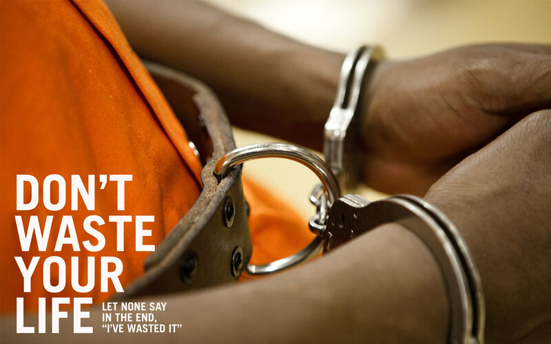 Person in Handcuffs — Orange