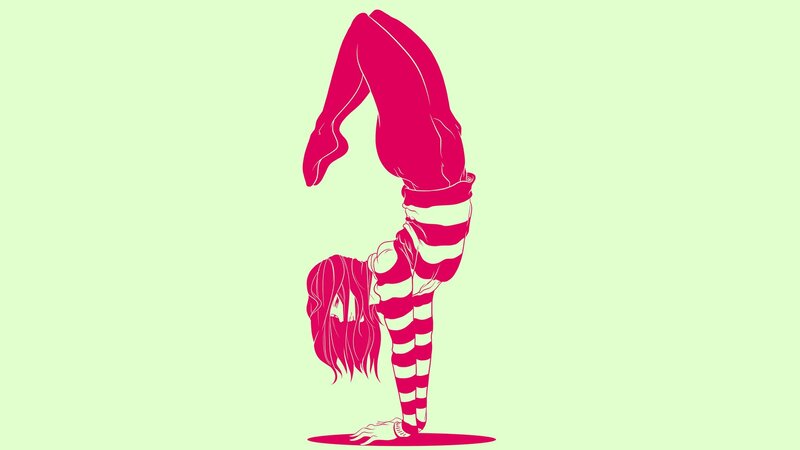 person in handstand pose