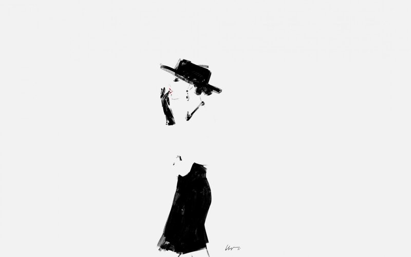 Person in Hat and Coat