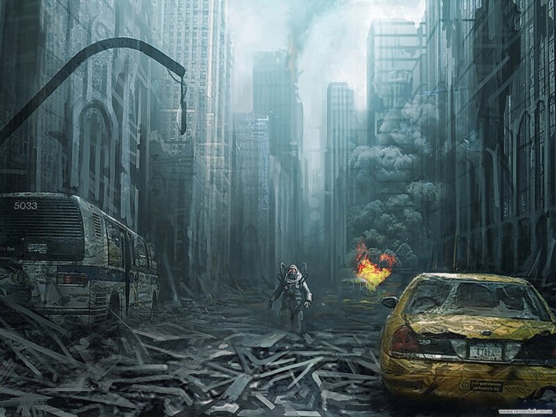 Person in Hazmat Suit — Gray, Apocalyptic