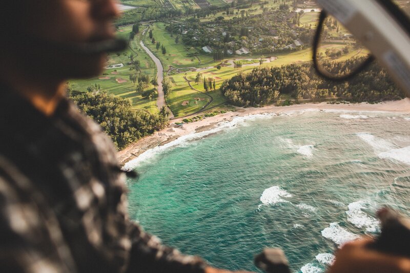 Person in Helicopter — Green