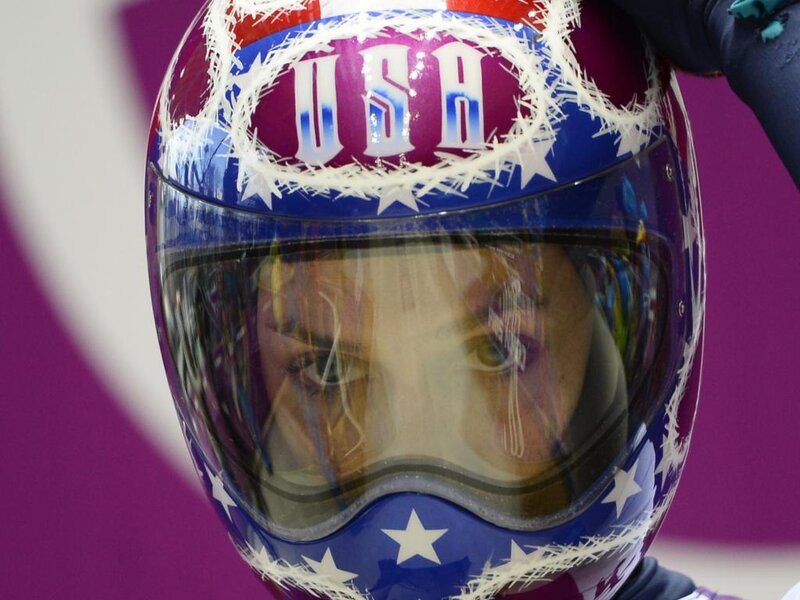 Person in Helmet — Blue