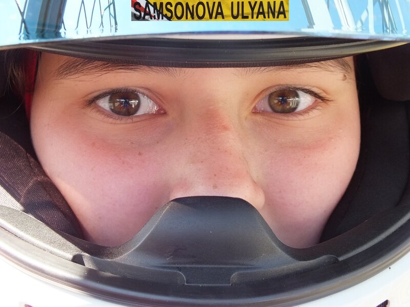 Person in Helmet — White