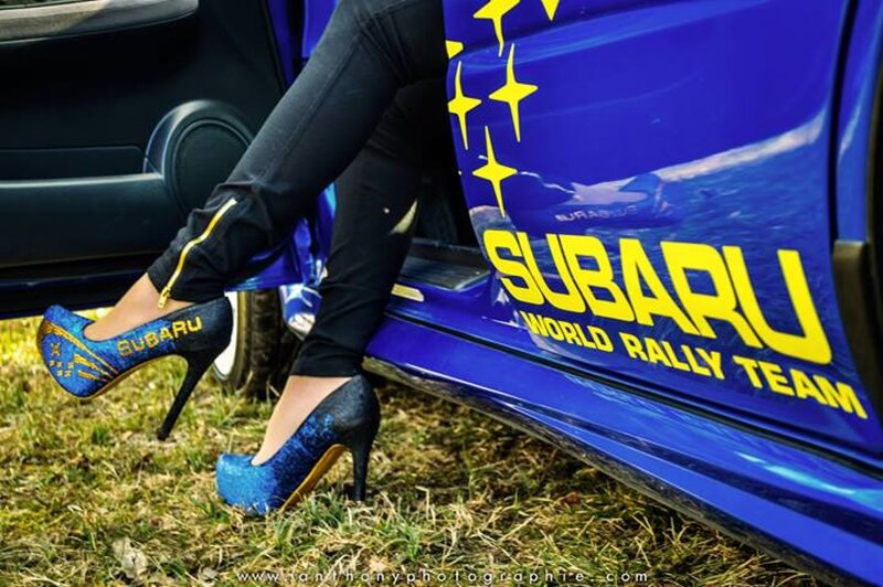 Person in High Heels — Blue