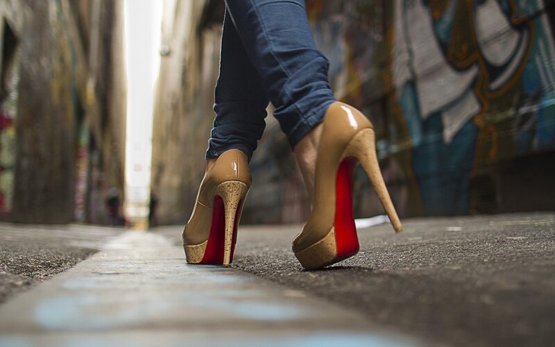 Person in High Heels — Brown