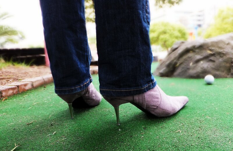 Person in High Heels — Green