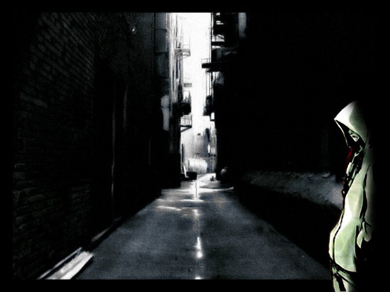 Person in Hooded Cloak — Black, Dark, Mysterious, Night