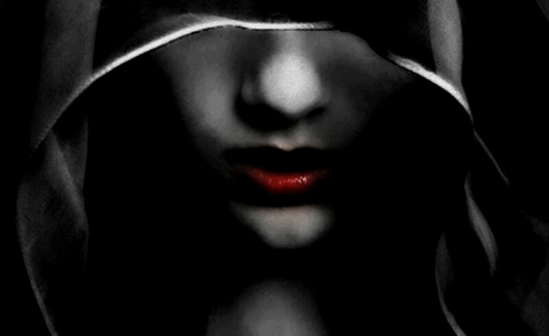 Person in Hooded Cloak — Black, Dramatic, Digital Art