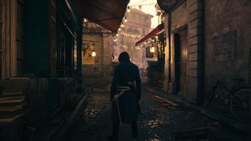 Person in Hooded Coat — Blue