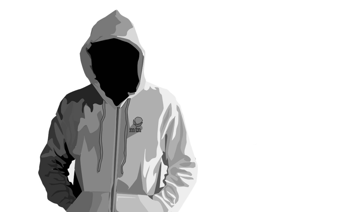 person in hooded jacket