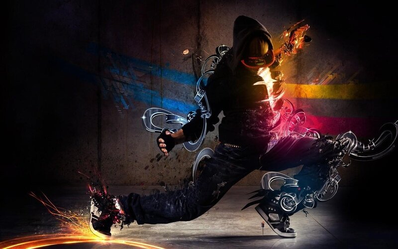 Person in Hooded Jacket — Black, Dramatic