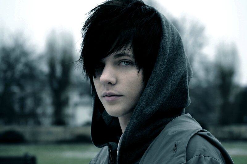 Person in Hooded Jacket — Gray, Somber