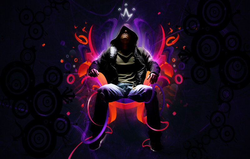 Person in Hooded Jacket — Purple