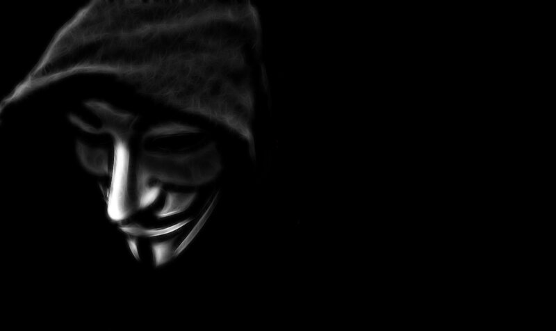 Person in Hooded Mask — Black, Dramatic, Digital Art, Hood, White