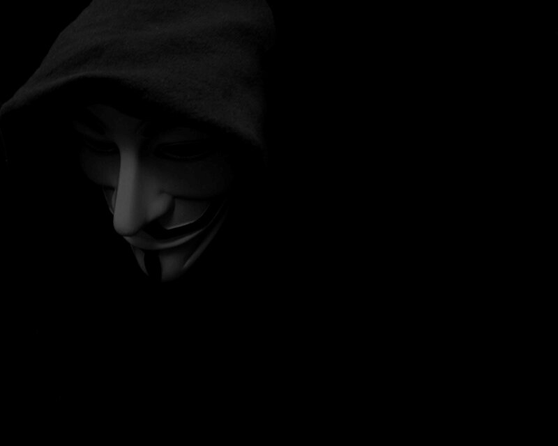 Person in Hooded Mask — Black, Dramatic, Night, Photograph