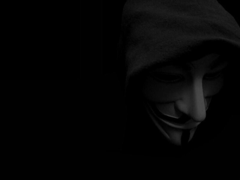 Person in Hooded Mask — Black