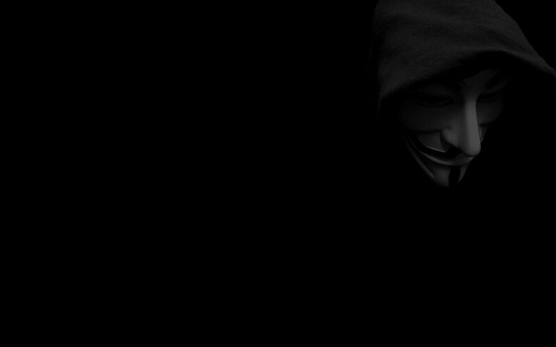 person in hooded mask