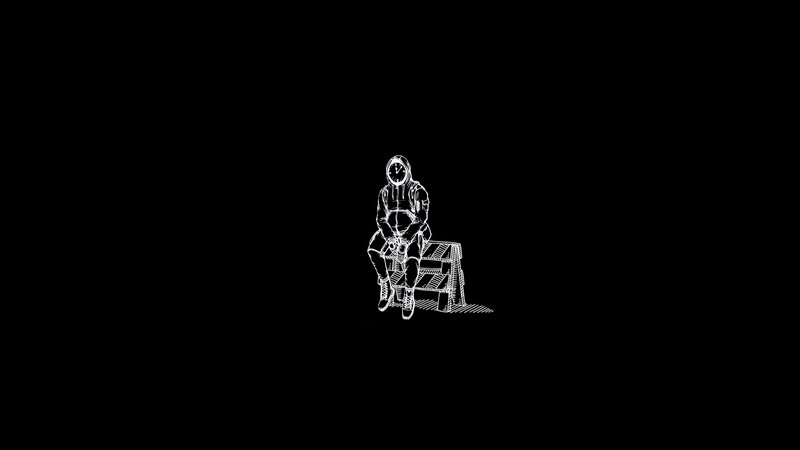 Person in Hooded Suit
