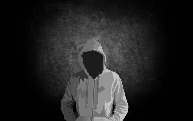 person in hooded sweatshirt