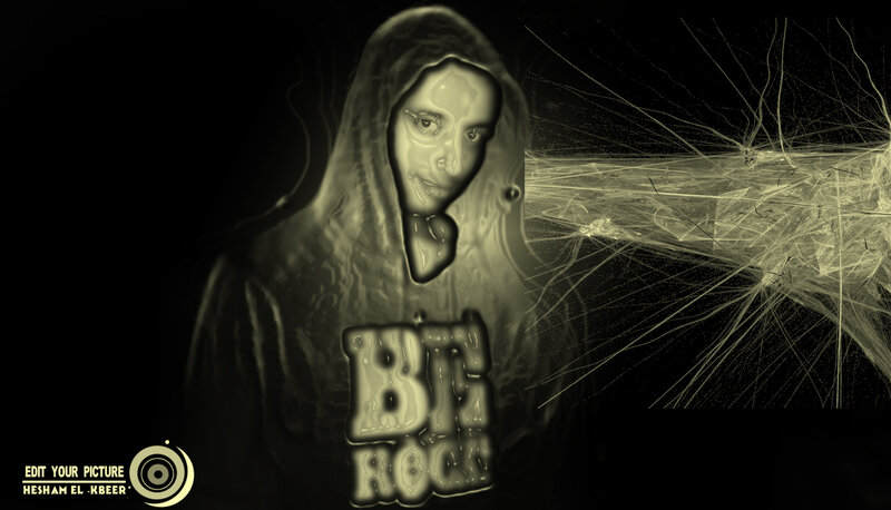 Person in Hooded Sweatshirt — Black, Dramatic, Digital Art