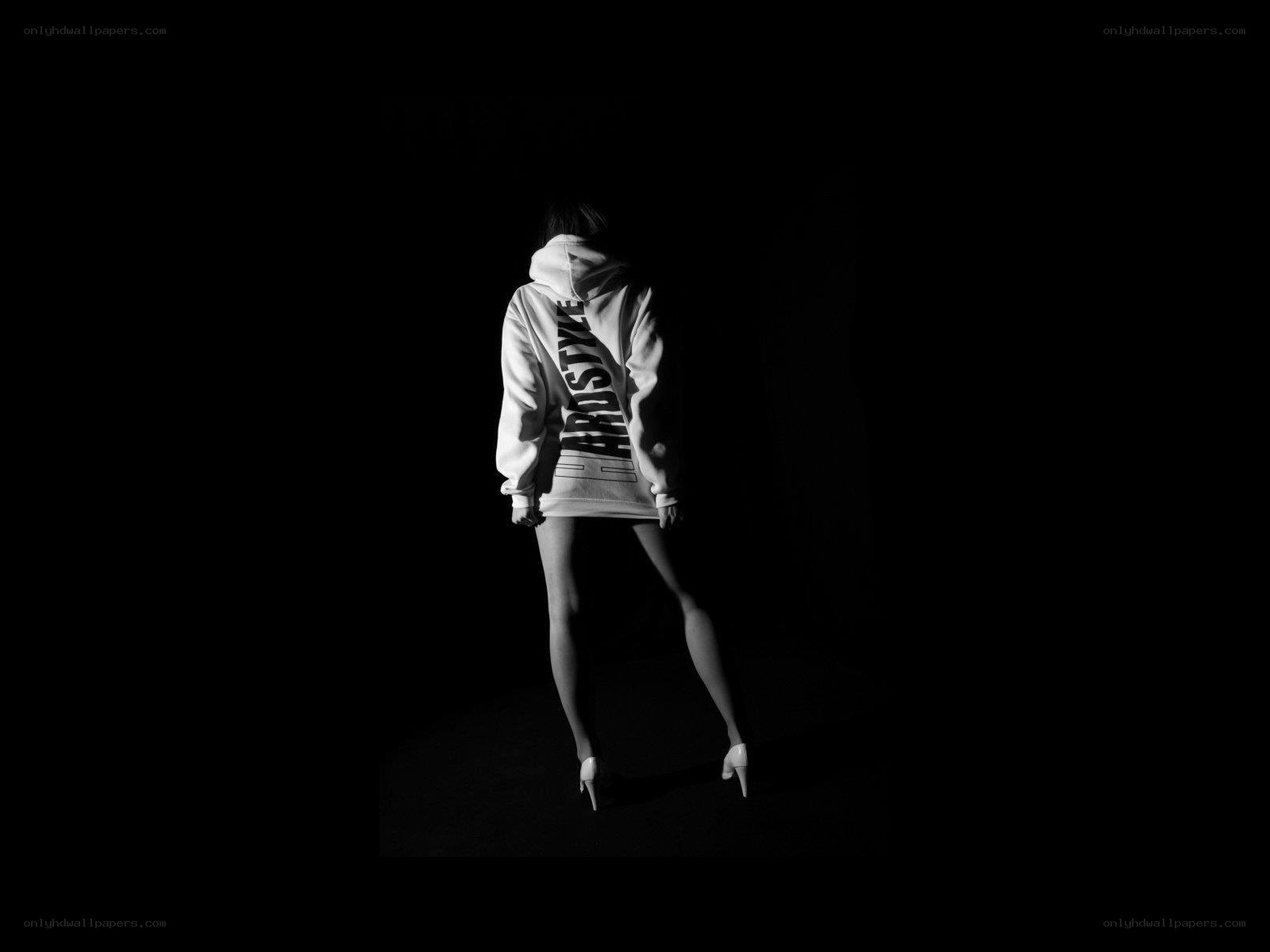 person in hoodie from behind