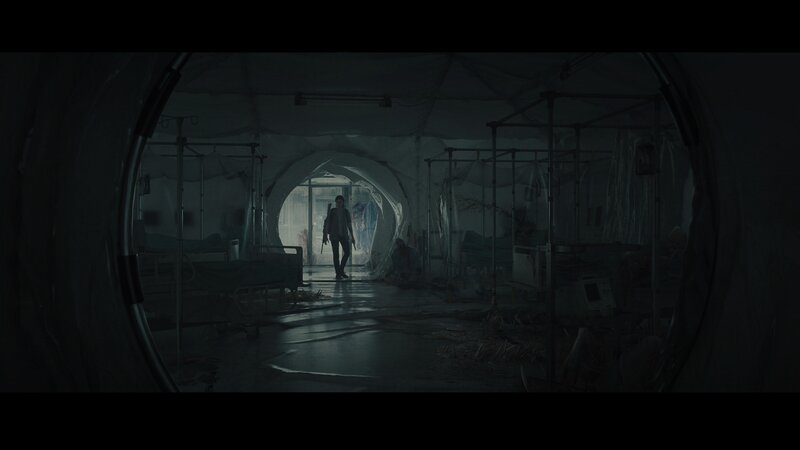 Person in Hospital Tent