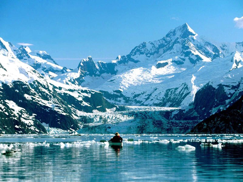 Person in Kayak — Blue