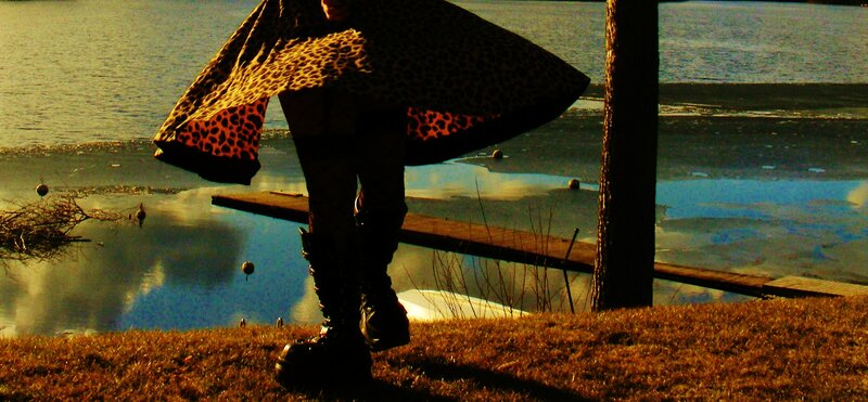 Person in Leopard Coat