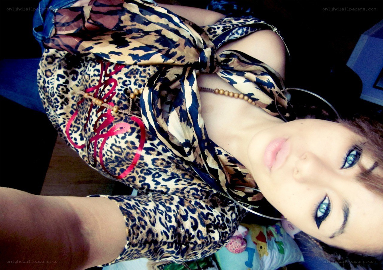person in leopard print top