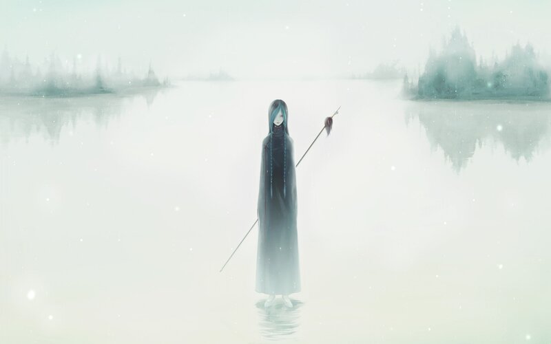 Person in Long Cloak