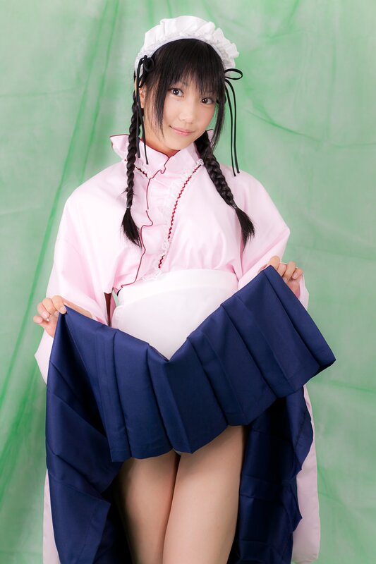 Person in Maid Costume — Pink, Neutral