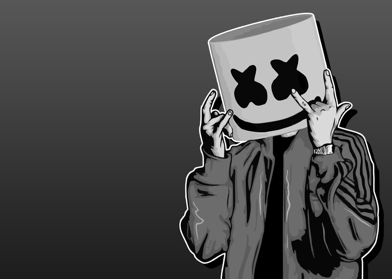 Person in Marshmallow Helmet — Gray