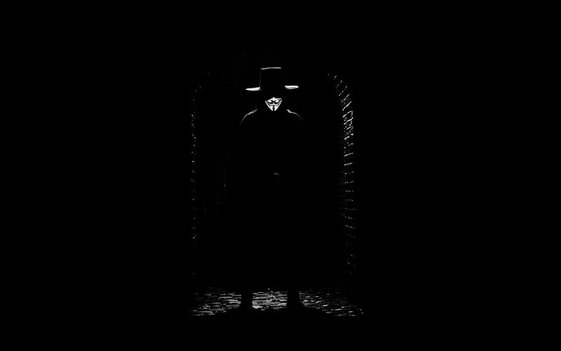person in mask and hat
