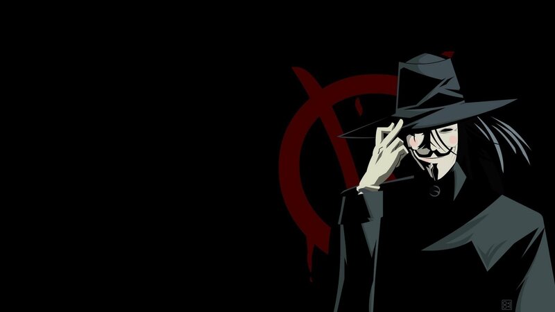 Person in Mask and Hat — Black, Dramatic, Night, Digital Art