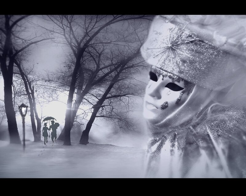 Person in Mask and Hood