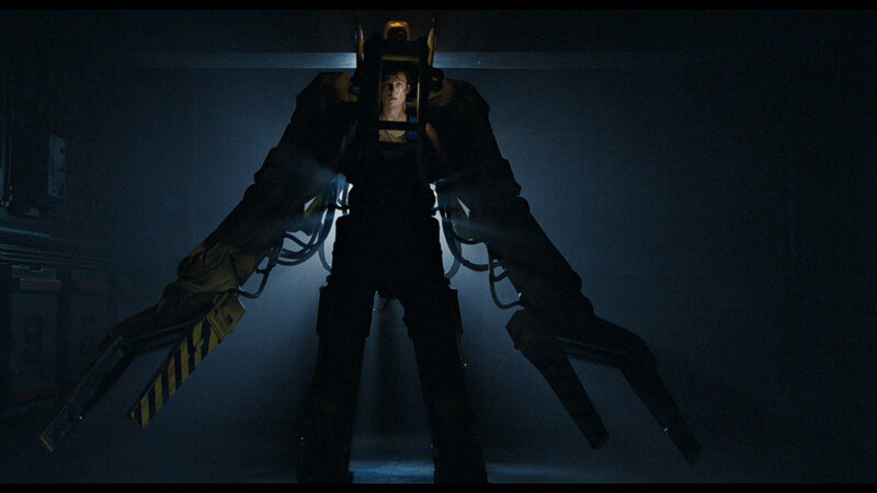 person in mechanical suit