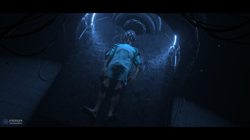 Person in Medical Pod