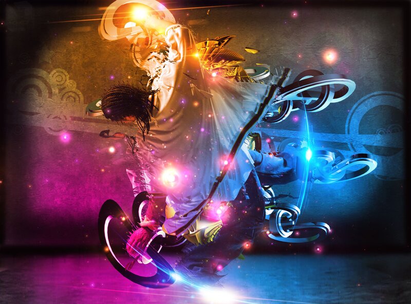Person in Motion — Purple