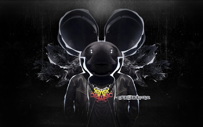 Person in Mouse Mask — Black, Dark, Digital Art