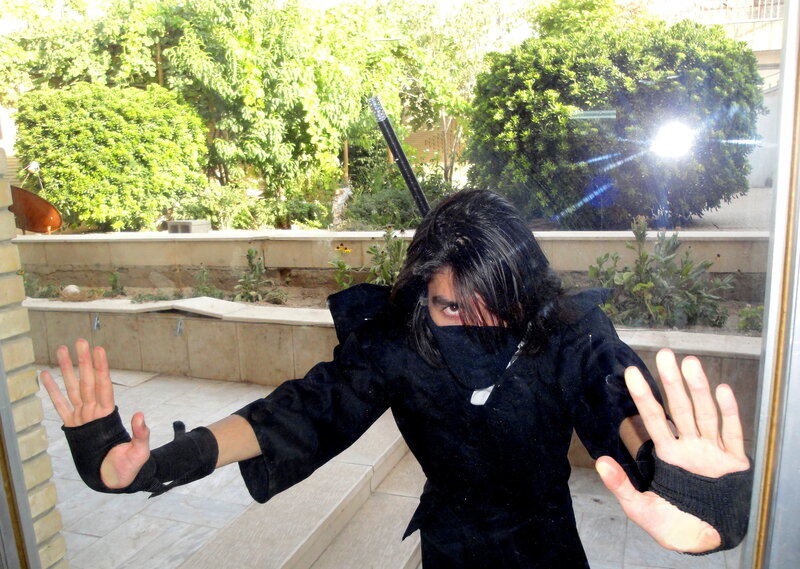 person in ninja costume